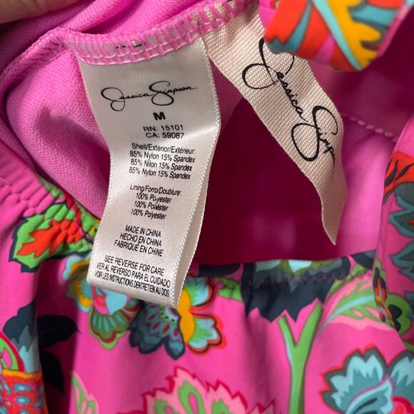 Jessica Simpson Women's Rosies Bushes One-Piece Swimsuit Medium - Picture 8 of 13